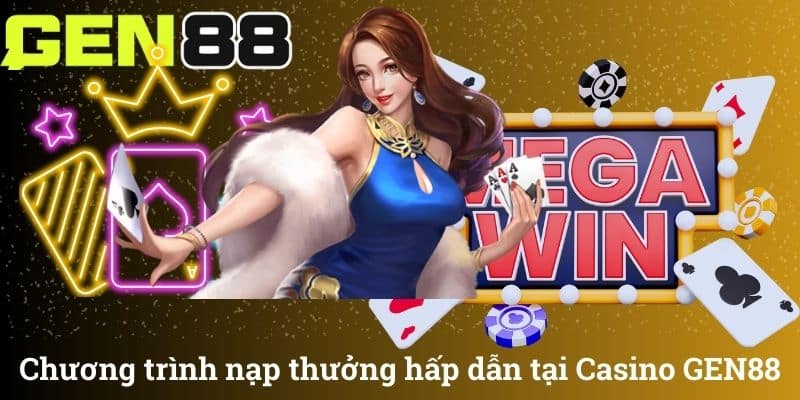 Chương trình nạp thưởng hấp dẫn tại Casino GEN88